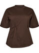 T-Shirt mit drapiertem Detail, Braun, Packshot image number 0
