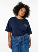 Oversized T-Shirt mit Rückenprint, Blau, Model image number 0