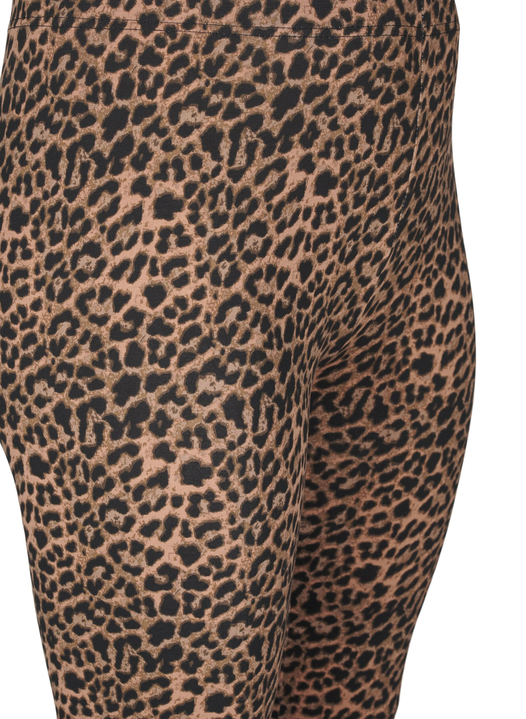Zizzi Leggings aus Viskose mit Zebraprint, Schwarz, Packshot image number 2