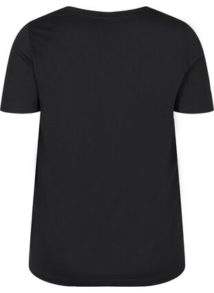Kurzarm Schlaf-T-Shirt aus Baumwolle, Black HEART COPPER, Packshot image number 1