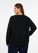 Cardigan mit Pailletten und Kn&ouml;pfen, Schwarz, Model image number 2