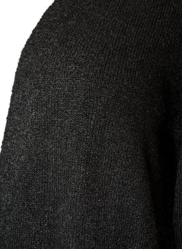Lange Strickjacke mit Taschen, Schwarz, Packshot image number 2