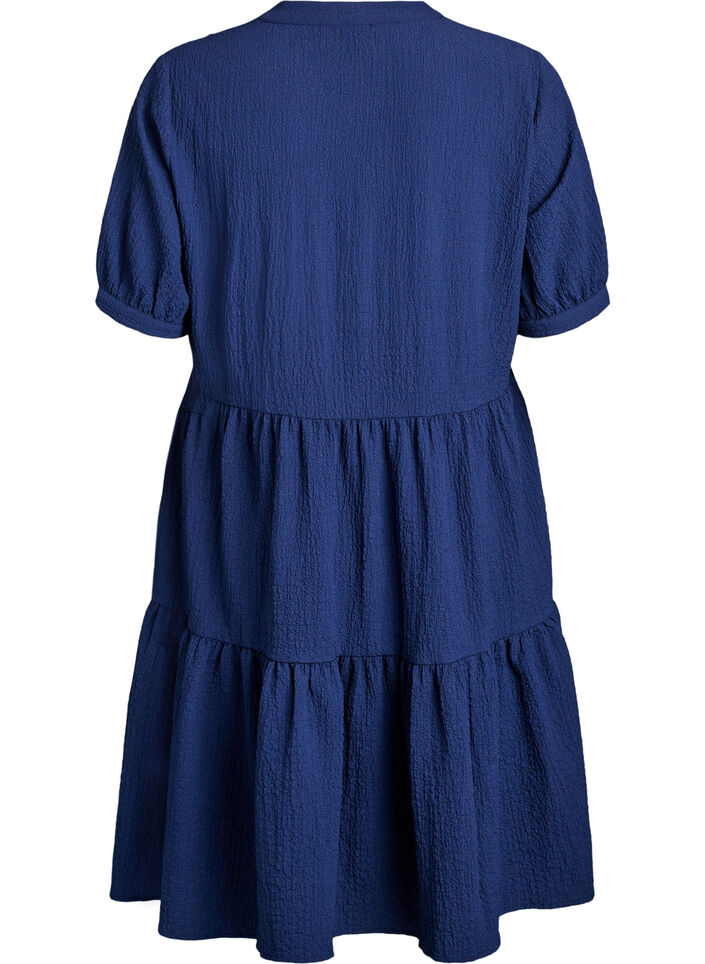 Kurzes A-Linien-Kleid, Blau, Packshot image number 1