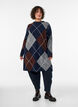 Strickkleid mit gro&szlig;em Karomuster, Blau, Model image number 1