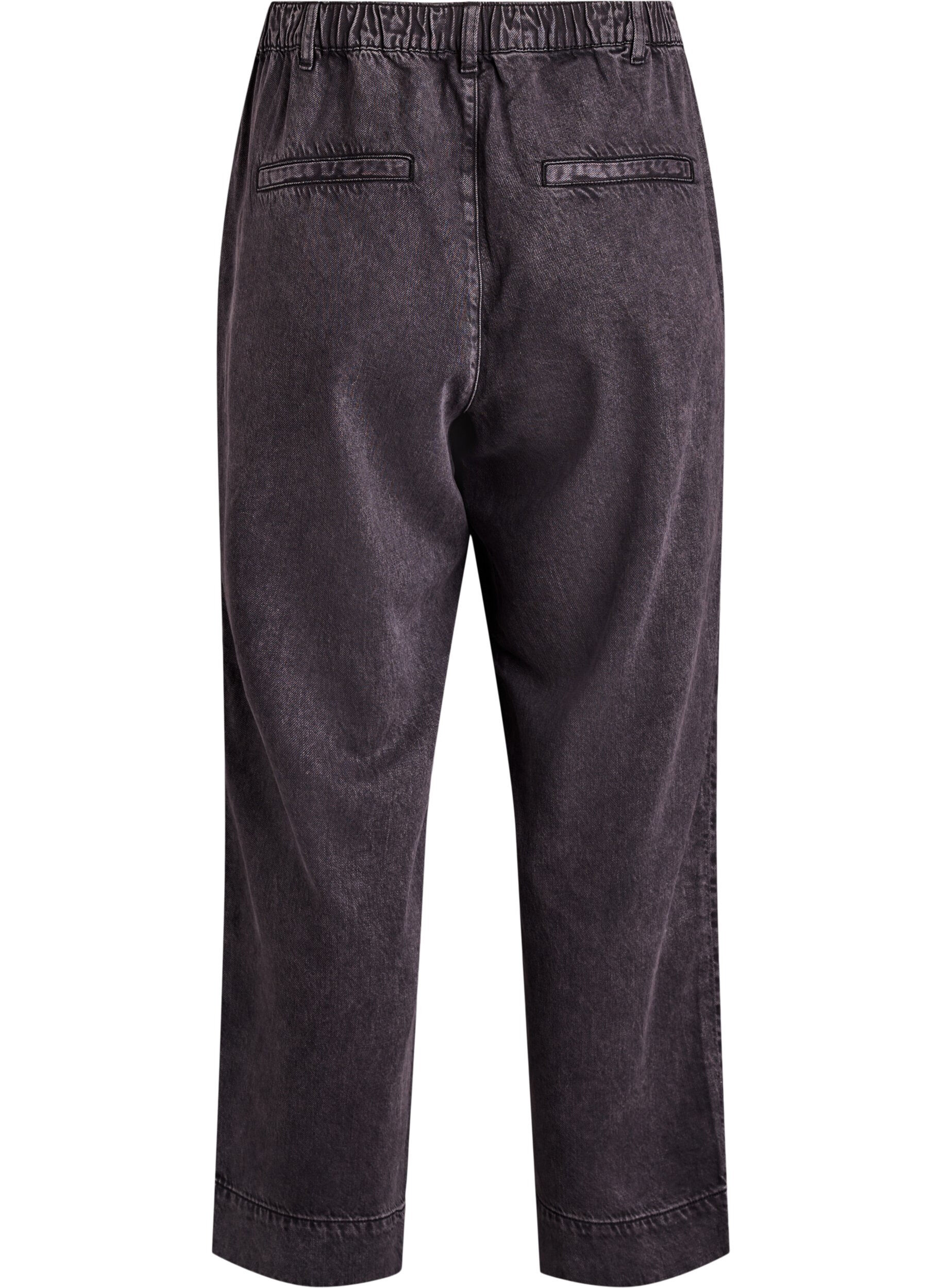 Zizzi Weite Jeans mit elastischem Bund, Grau, Packshot image number 1