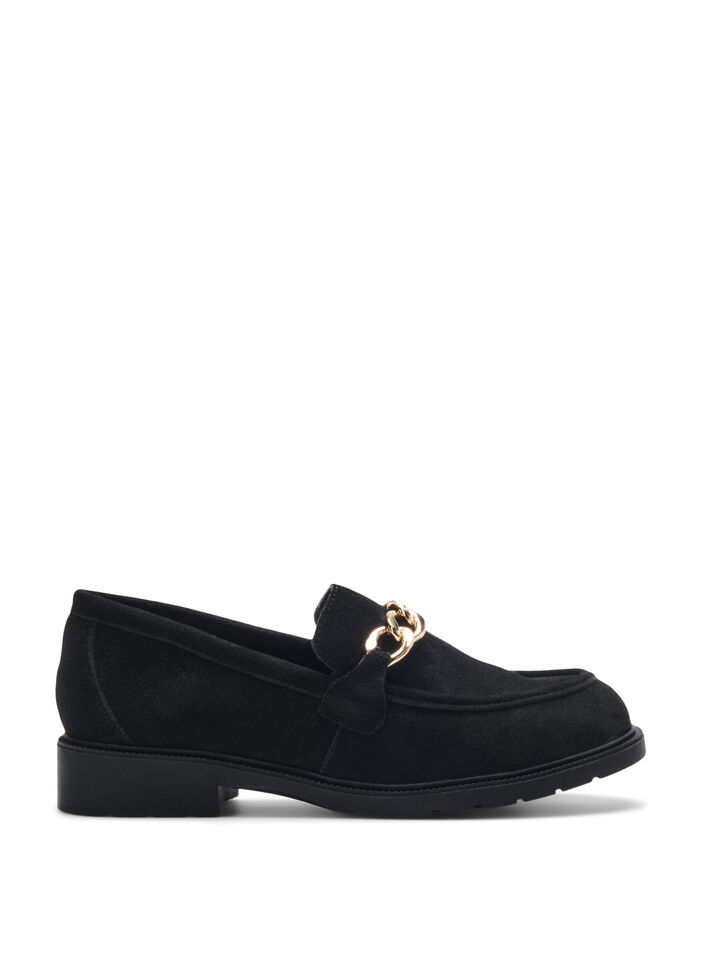 Wide Fit Loafers, Black, Packshot image number 0