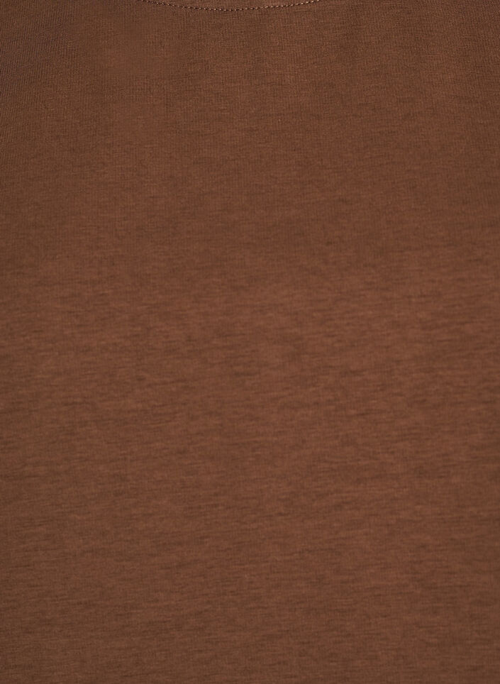 Peplum-Bluse mit ellenbogenlangen &Auml;rmeln, Braun, Packshot image number 2