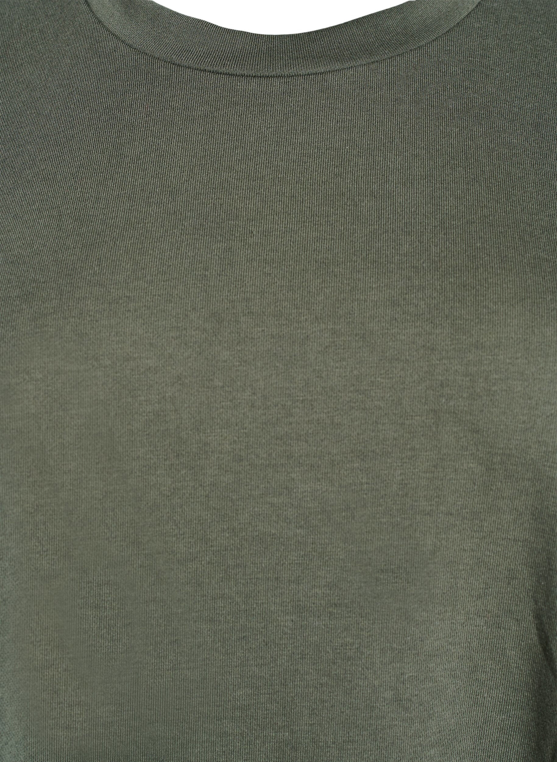 Zizzi Knielanges Jerseykleid mit Taschen und A-Schnitt., Gr&uuml;n, Packshot image number 2