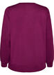 Lang&auml;rmelige Bluse aus Jersey mit Rundhalsausschnitt, Lila, Packshot image number 1
