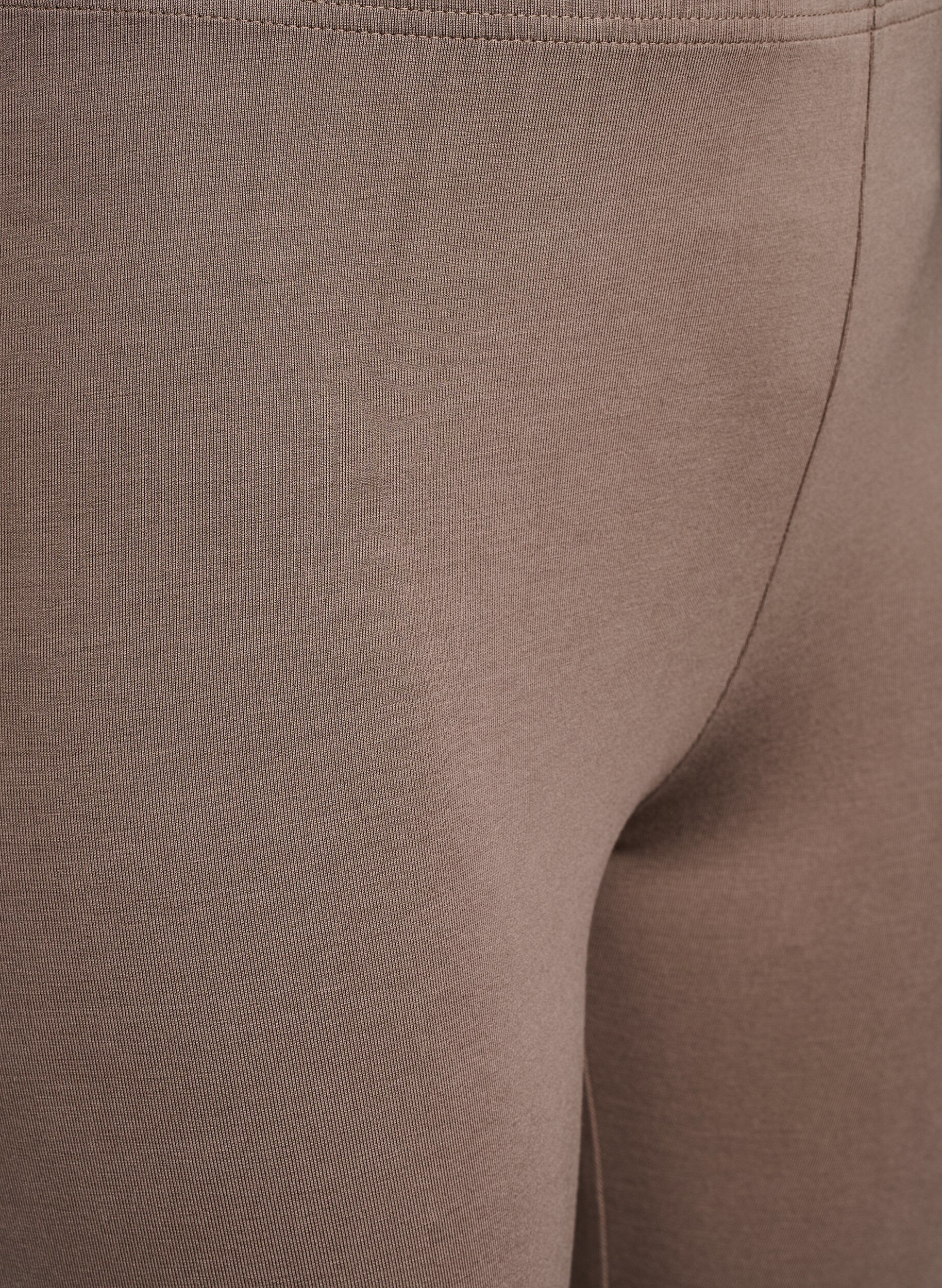 Zizzi Basic Leggings aus Viskose, Braun, Packshot image number 2