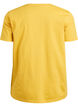 Basic-T-Shirt aus Baumwolle mit Rundhalsausschnitt, Gelb, Packshot image number 1