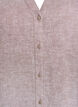 Lange Bluse aus Leinen und Viskose, Braun, Packshot image number 2