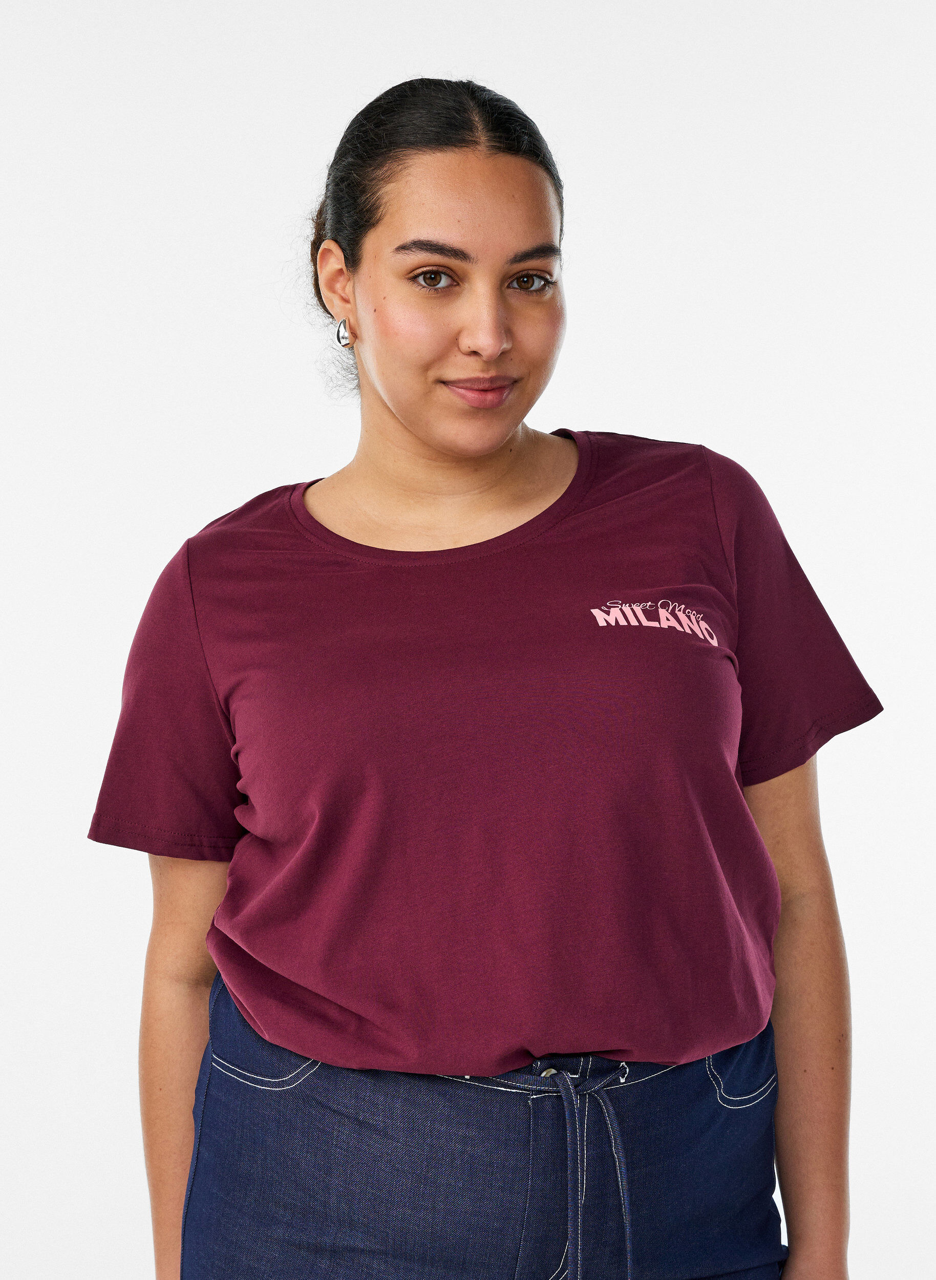 ZizziT-Shirt mit Print, Rot, Model image number 0
