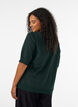 Fein gestrickte Bluse mit kurzen &Auml;rmeln, Gr&uuml;n, Model image number 2