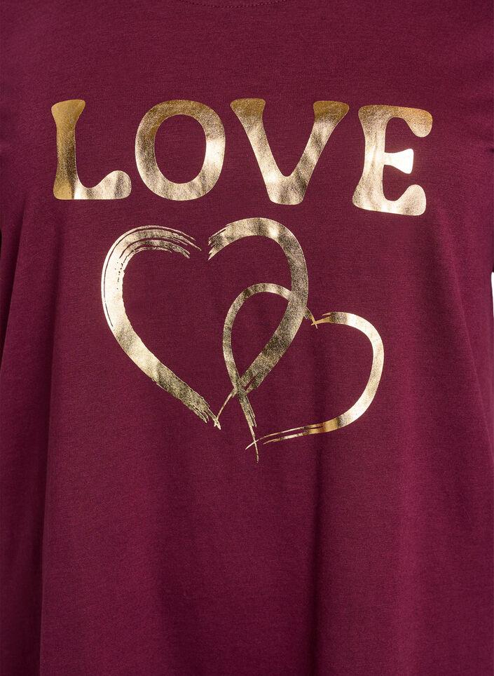 T-Shirt mit Print, Rot, Packshot image number 2
