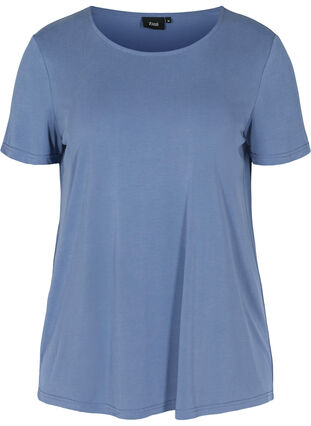 Kurzarm T-Shirt mit Rundhalssausschnitt, Bijou Blue, Packshot image number 0