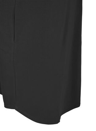 Kurzärmeliges Pulloverkleid mit Kapuze, Black, Packshot image number 3