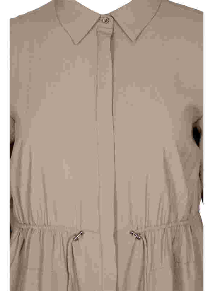 Hemdkleid aus Viskose mit verstellbarer Taille, Fungi, Packshot image number 2