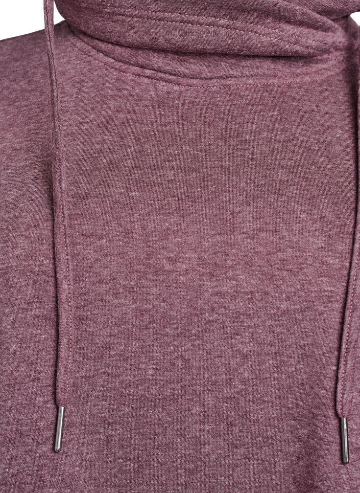 Kurzes Sweatshirtkleid mit Stehkragen und Taschen, Rot, Packshot image number 2