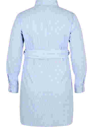 Schwangerschafts-Hemdkleid aus Baumwolle, Blue Stripe, Packshot image number 1
