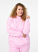 Sweatshirt mit hohem Kragen und langen Ärmeln, Pink, Model image number 0