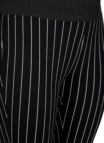 Leggings mit Pinstripes, Black/White Stripes, Packshot image number 2