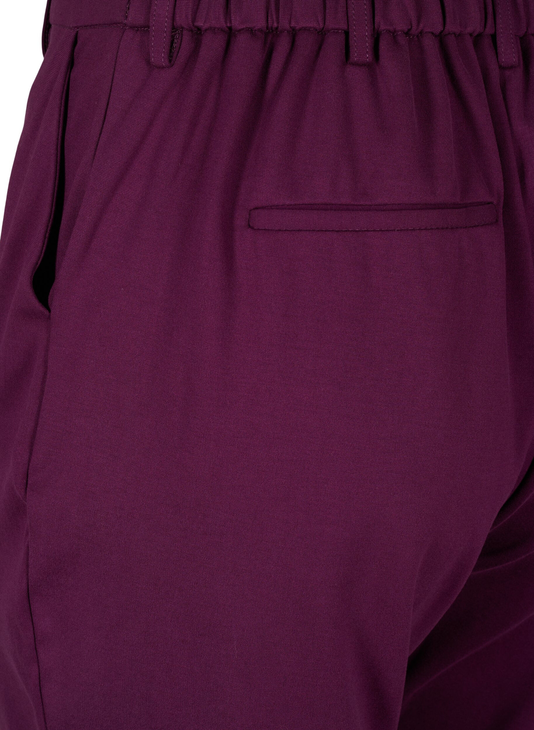 Zizzi Cropped Maddison-Hose, Lila, Packshot image number 3