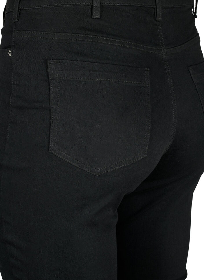 Amy Jeans mit hoher Taille und extra schlanker Passform, Schwarz, Packshot image number 3