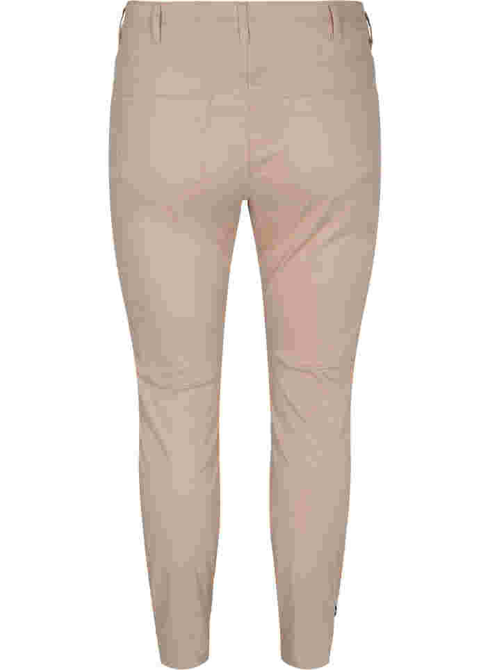 Cropped Amy Jeans mit Knöpfen, Oxford Tan, Packshot image number 1