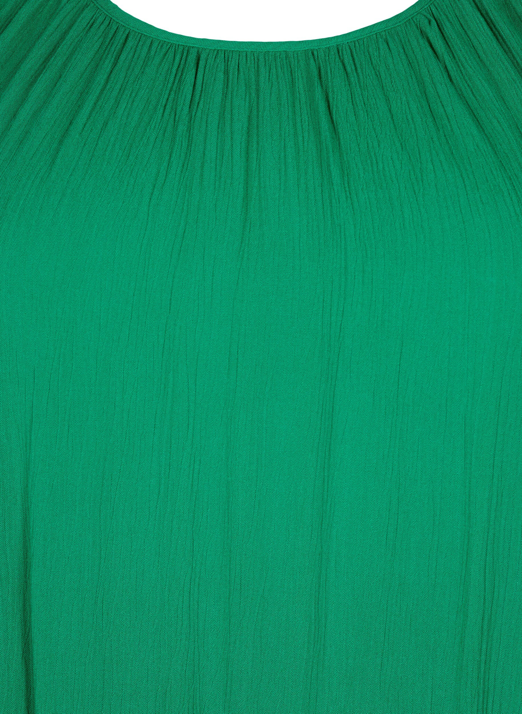 Zizzi Viskosekleid mit kurzen &Auml;rmeln, Jolly Green, Packshot image number 2
