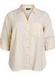 Bluse aus Leinen und Viskose mit 3/4-&Auml;rmeln, Beige, Packshot image number 0
