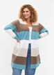 Lange Strickjacke mit offener Vorderseite, Reef Waters Mel Comb, Model image number 0