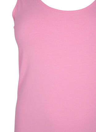 Solide Farbe Grundoberteil aus Baumwolle, Rosebloom, Packshot image number 2