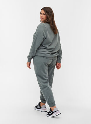 Lockere Sweatpants mit Taschen, Balsam Green Mel, Model image number 1
