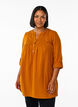 Tunika aus Baumwollmusselin mit Broderie Anglaise, Orange, Model image number 0