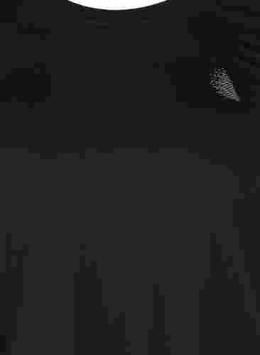 Trainingsshirt mit 3/4-Ärmeln, Black, Packshot image number 2
