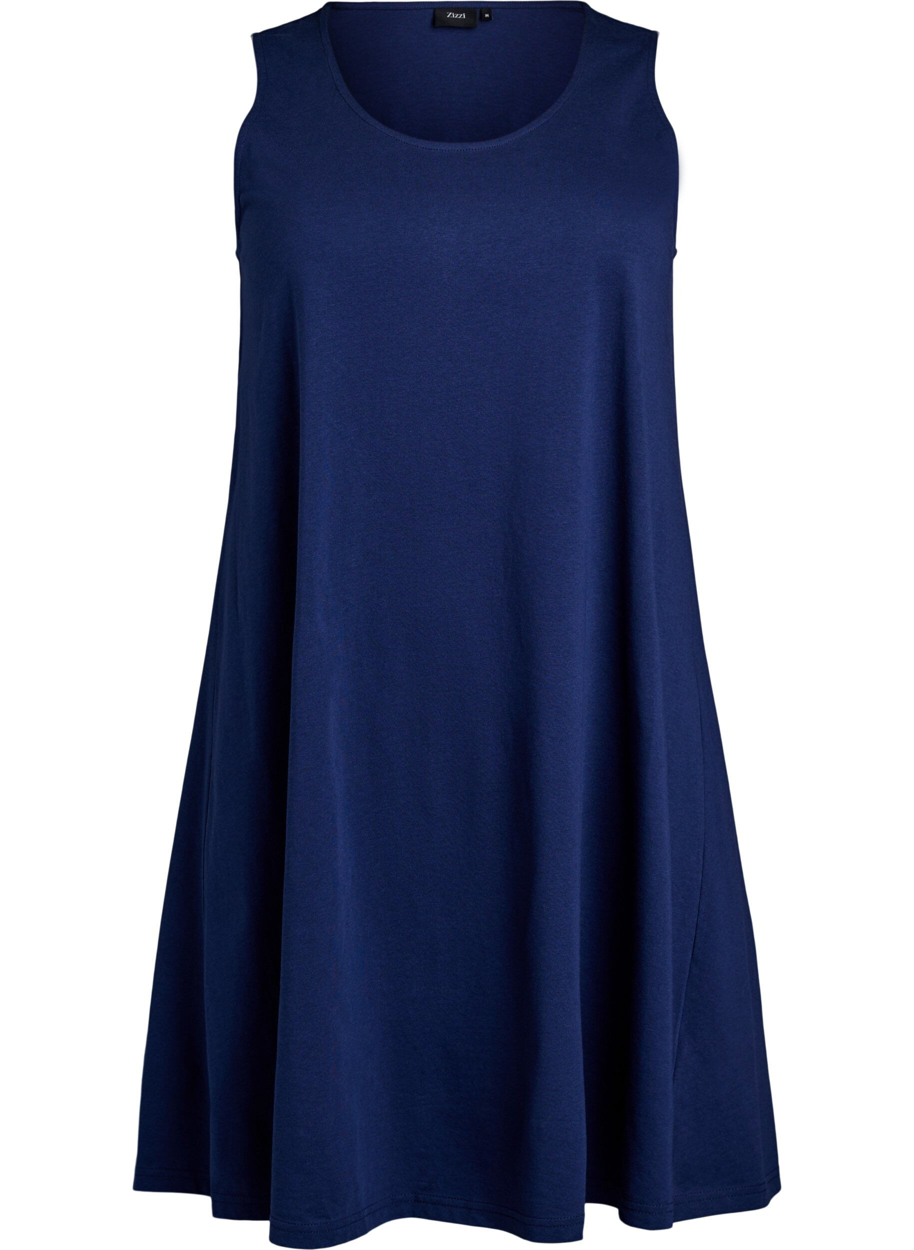 Zizzi &Auml;rmelloses Kleid in A-Linie, Blau, Packshot image number 0