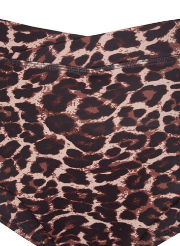 Bikini-Hose mit Print und hoher Taille, Autentic Leopard, Packshot image number 2