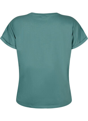 Lockeres T-Shirt mit Broderie anglaise, Sea Pine, Packshot image number 1