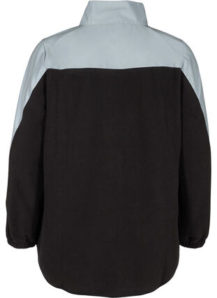 Sport-Cardigan mit Fleece und Reflektoren, Black, Packshot image number 1
