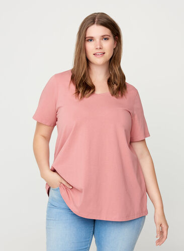 Basic T-Shirt, Rosa, Model image number 0