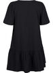Kurz&auml;rmliges Kleid aus Baumwolle mit A-Linien-Schnitt, Schwarz, Packshot image number 1