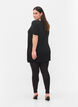 Leggings aus Viskose mit Ziersteinen an der Seite, Black, Model image number 1