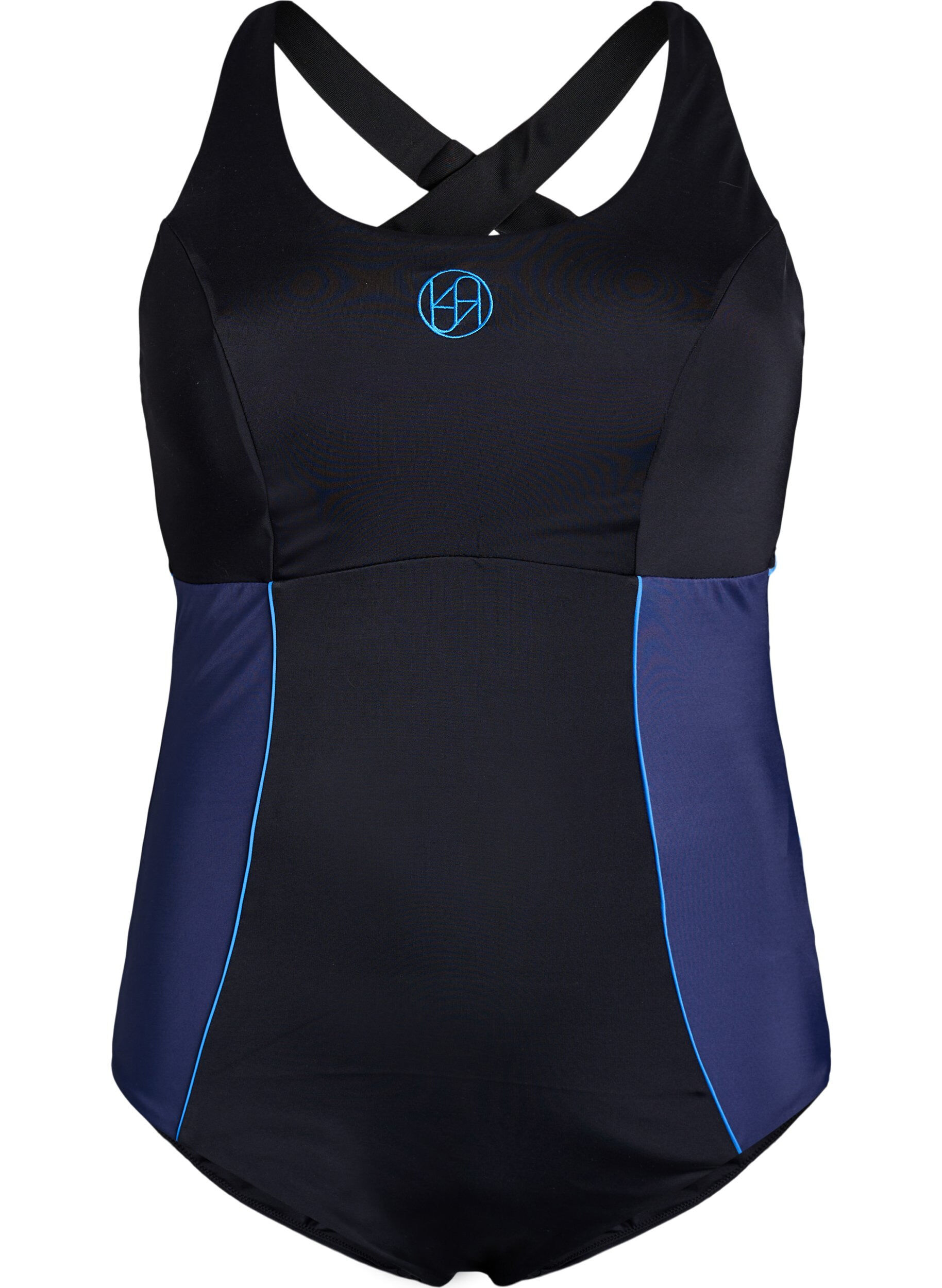 Sportbadeanzug mit &uuml;berkreuzten Tr&auml;gern