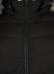 Kurze Steppjacke mit Kapuze, Schwarz, Packshot image number 2
