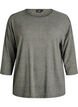 Bluse aus Jersey mit 3/4-&Auml;rmeln, Gr&uuml;n, Packshot image number 0