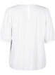  Viskosebluse mit 1/2 Ärmeln, Bright White, Packshot image number 1
