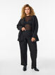 Lockere Hose mit Taschen, Schwarz, Model image number 0