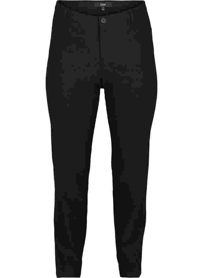Klassische Hose aus Viskosemischung, Black, Packshot image number 0