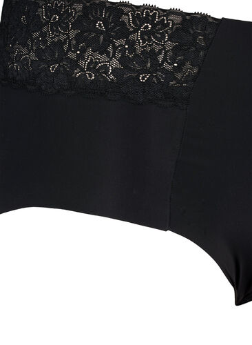 2er-Pack Unterhosen mit Spitze und regulärer Taille, Black, Packshot image number 3